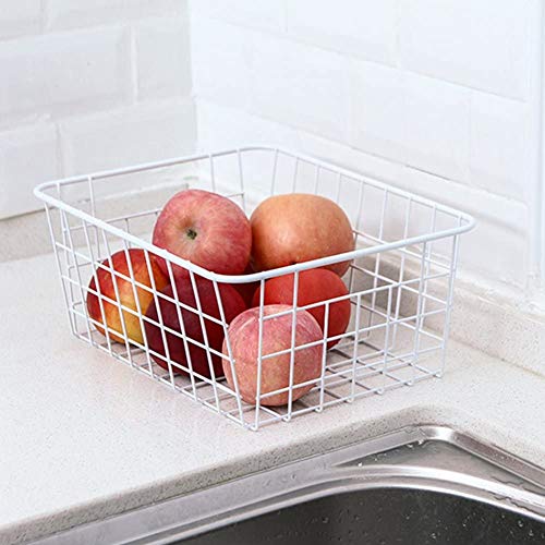 Wire Storage Baskets (2 Pack / White)
