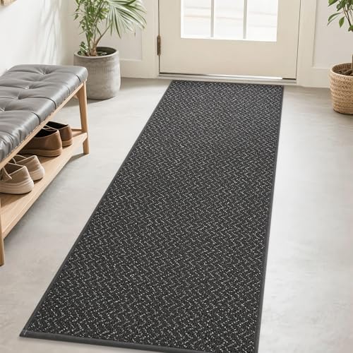 Hallway Runner Rugs Non (Dark Grey / 2' x 8')