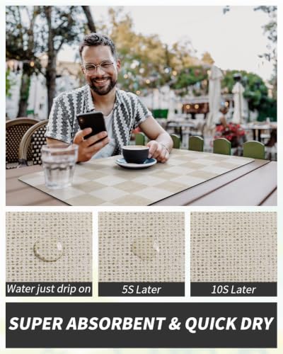 Dish Drying Mat for Kitchen Counter (Buffalo Beige / 12"x19")