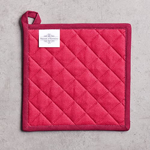 Pot Holders 100% Cotton Potholders (045 - Versailles / 8" x 8" (Pot Holder Pack of 1))