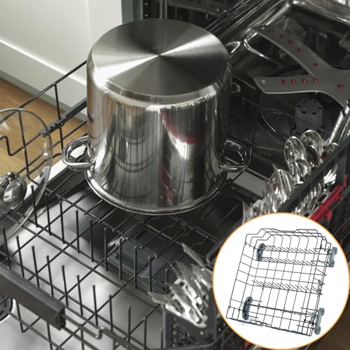 WD28X25960 Dishwasher Lower Rack Replacement Parts for GE Dishwasher Parts GE Profile Monogram Adora Triton XL Cafe Dishwasher Lower Dishrack Assembly GE Dishwasher Bottom Rack Drawer 1 Pack