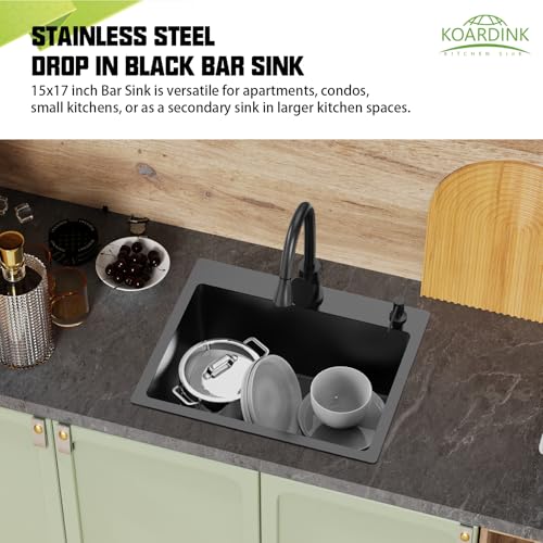 Black Kitchen And Bar Sink (22x18 Black)