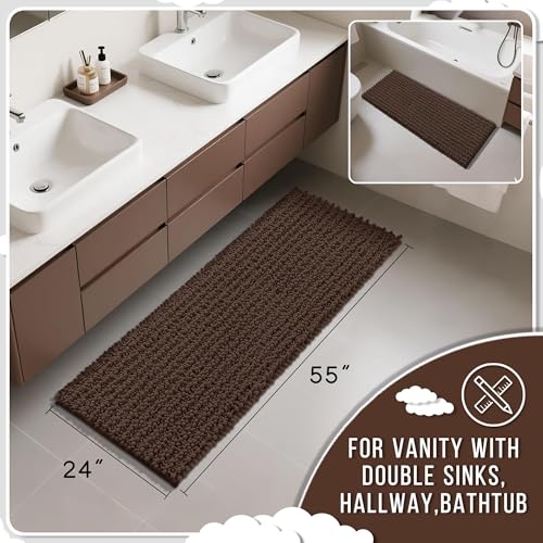 Bathroom Runner Rug 55x24 Inch