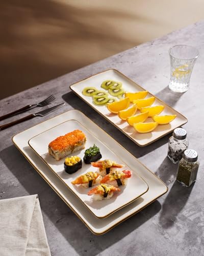 Serving Platters Set of 3 Sizes (Matte White)