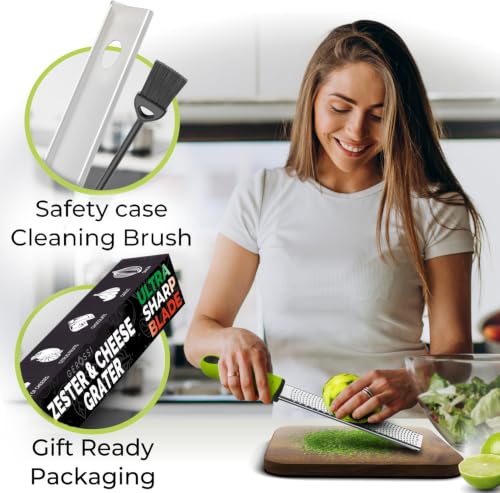 Stainless Steel Cheese Grater & Lemon Zester w