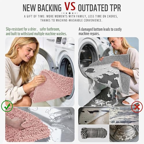 Bathroom Rugs Non Slip Washable 32x20 Inch
