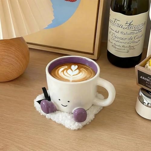 Cute Coffee Mug for Women (Purple)