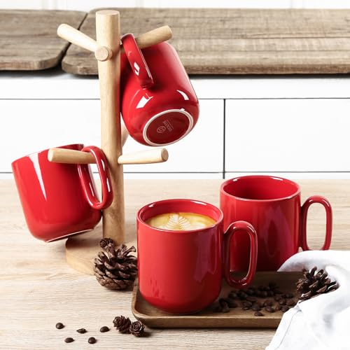 Ceramic Coffee Mug Set (Red)