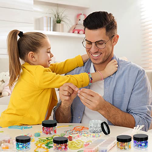 Plastic Jars with Lids 4 OZ (4OZ 72Pcs Black)