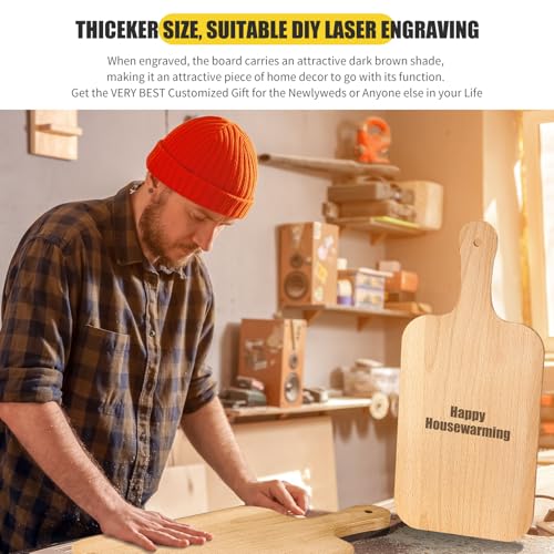 6 Pcs Wood Cutting Boards Bulk (15 x 7 inches)