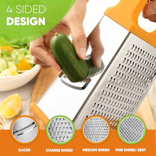 Stainless Steel XL Cheese Grater for Kitchen