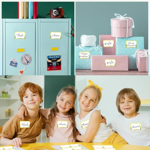 Gold Name Tags (Holographic Gold / 2 x 3 inch)