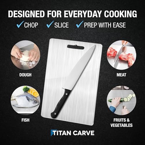 Titan Carve Titanium Cutting Board Double