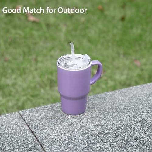 Sweejar Ceramic Tea Cup with Lid (Purple / Travel Cup(16 Fl Oz))