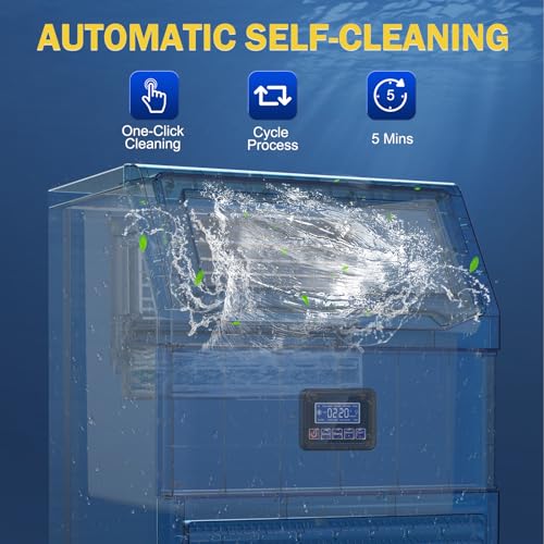 Commercial Ice Maker Machine (350Lbs/24H (75Lbs Bin))