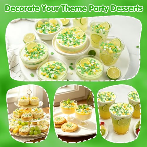 Edible Green Yellow White Sprinkles (Yellow Green Mix)