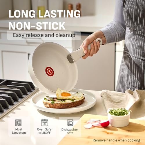 Ingenio Essentials Cookware Set with Detachable (Beige / 11-Piece)