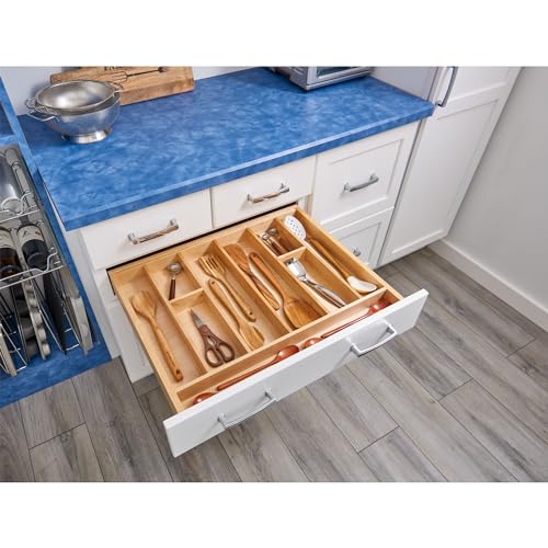 Trim-to-Fit Silverware Drawer Organizer, 33.11"x21.97" (33" W / Standard)