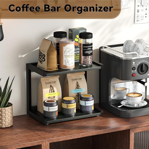 Kitchen Counter Shelf Organizer (Black / Small)