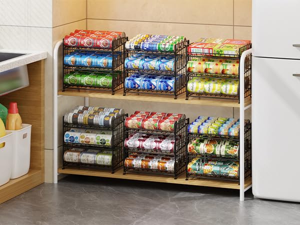 3 Tier Stackable Can Organizer