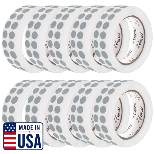 Grey Perforated Round Circle Dot Sticker 1 (Grey / 0.5 Inch)