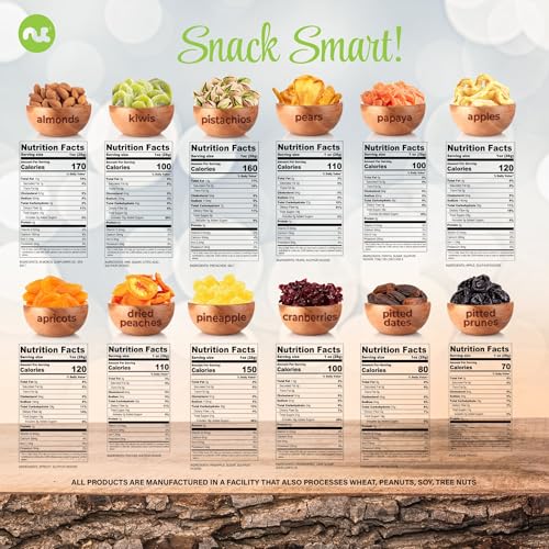 Rosh Hashana Gift Basket Dried Fruit & Nuts (7. Elegant Gift Box - (12 Piece Assortment))