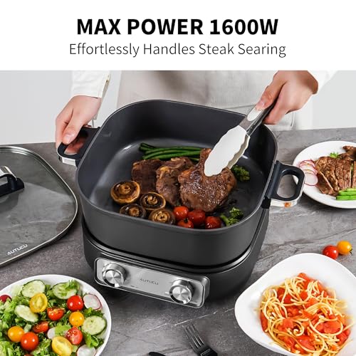 6 Quart Electric Skillet (Grey)