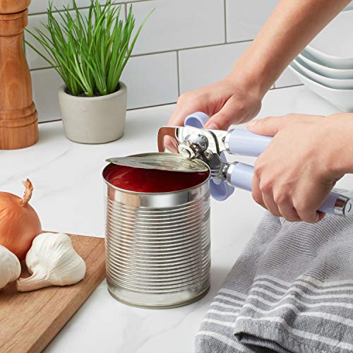 Classic Multifunction Can Opener and Bottle Opener Easy to Use (Lavendar/Cream / 8.34-Inch)