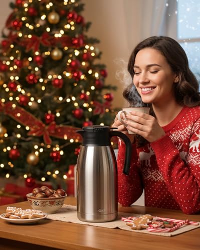 64Oz Thermal Coffee Carafe (Silver / 64.2 Ounces)