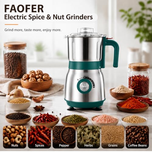 Electric Spice and Nut Grinders (Green)