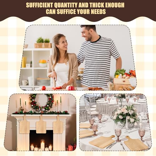 6 Pcs Wood Cutting Boards Bulk (13 x 7 inches)