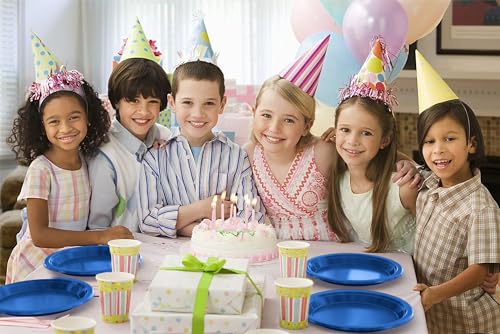 Sturdy Dark Blue Plastic Plates 10" Party Plates 100 Pcs (7 inch / Dark Blue)