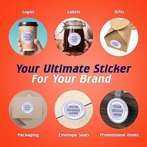 Custom Vinyl Stickers Your Image (100 Count)
