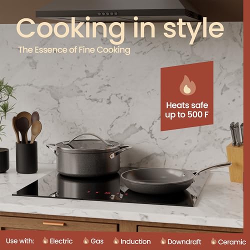 Bakken 12 Piece Ceramic Cookware Set (Black / Pack of 12)