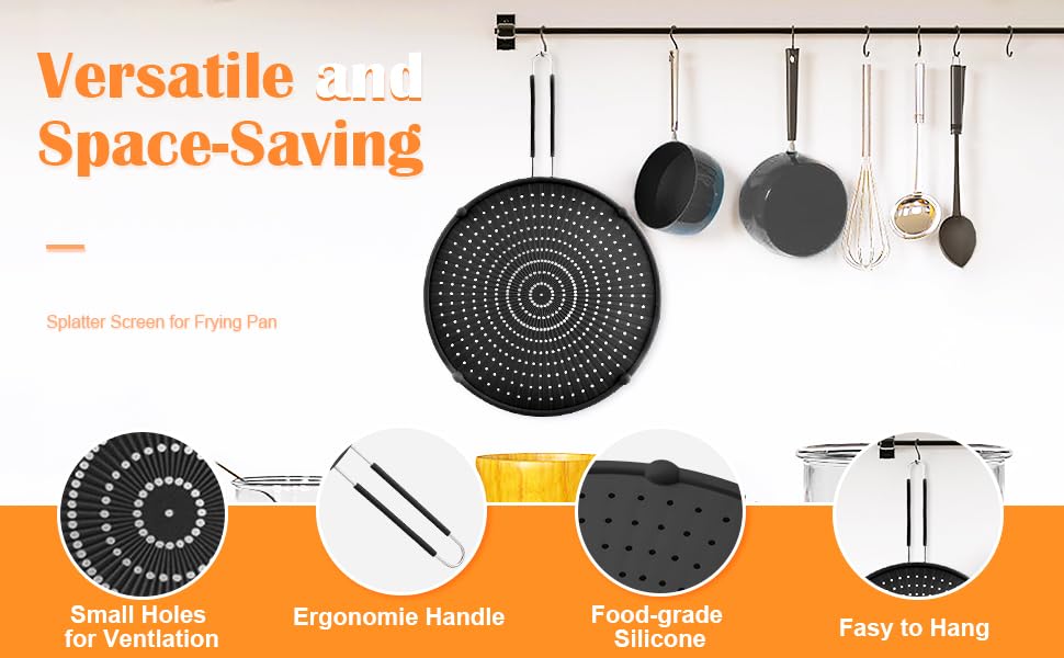 Splatter Screen for Frying Pan (3 Count)
