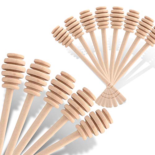12 Pack Mini Wooden Honey Dipper Sticks (12PACK 6inch)