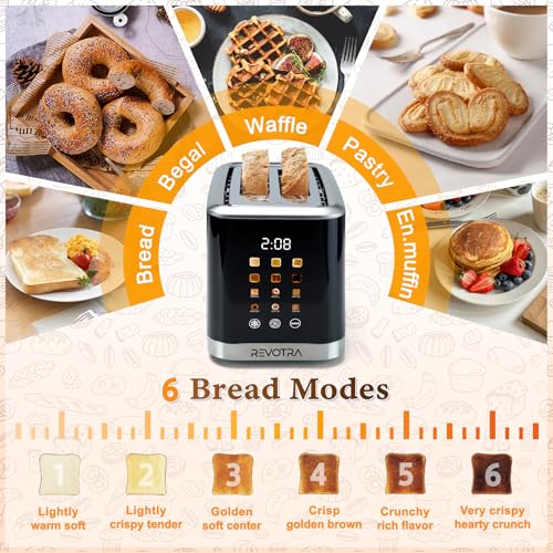 2 Slice Toaster Stainless Steel with LED Display