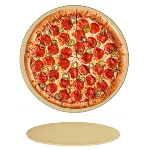 15" Round Pizza Stone for BBQ Oven Grill
