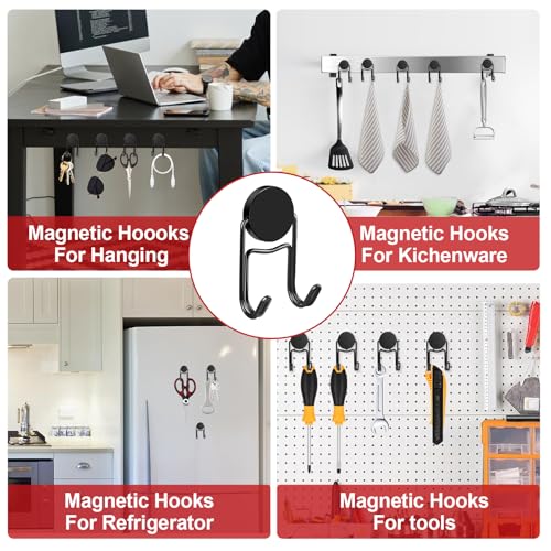 Magnetic Hooks for Cruise Cabins 50Lbs+ Heavy Duty Magnet Hook