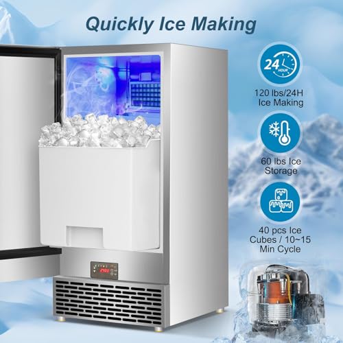 Commercial Ice Maker Machine 120 LBS