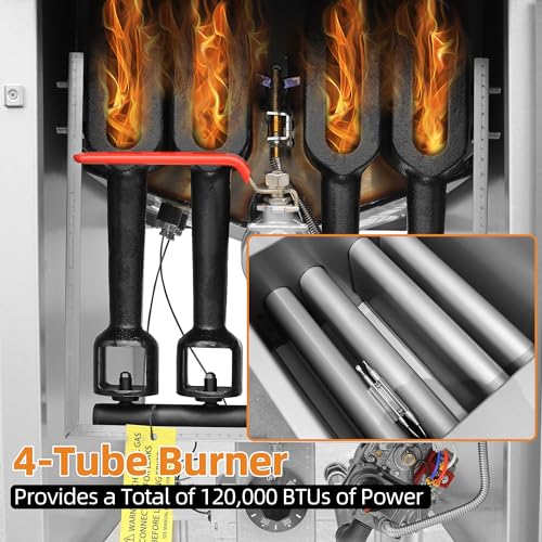 Commercial Gas Floor Fryer with 2 Baskets (Natural Gas 55 lb)