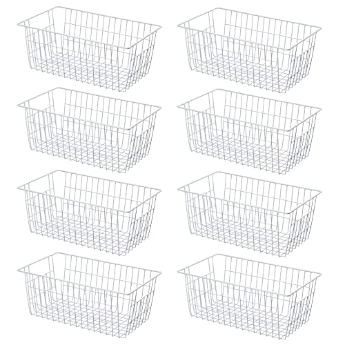 14" Wire Freezer Baskets (8-P / White)