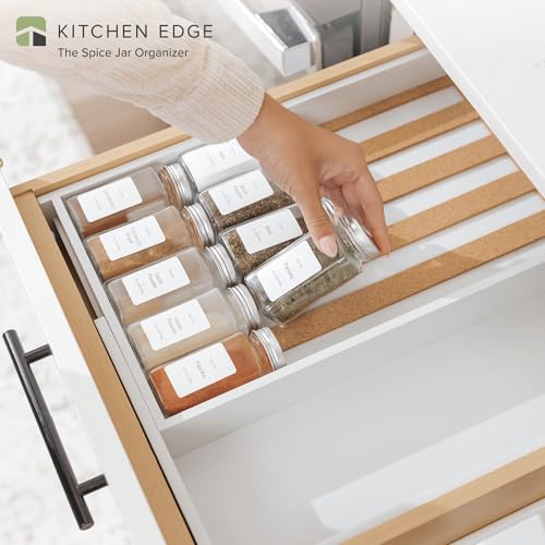 Expandable Spice Drawer Organizer (White Bamboo)