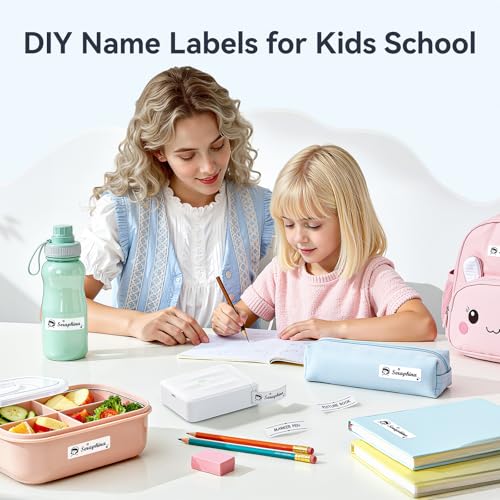 D110 Upgraded Version Mini Label Maker Machine with 3 Tapes