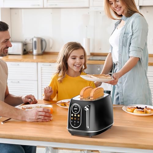 Smart Touch Screen Toaster 2 Slice (Extra Wide Slot / Black)