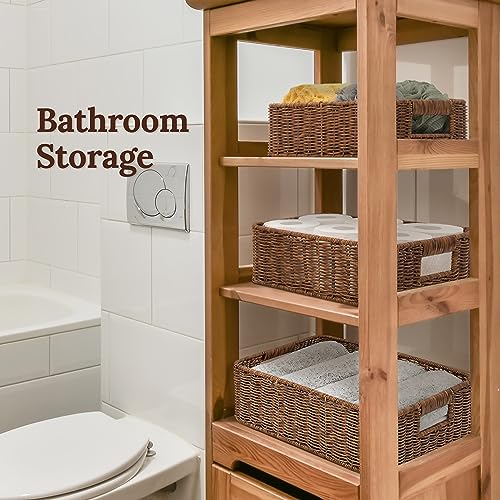 WeeNest Baskets for Storage (Toffee)