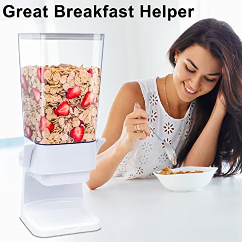Cereal Dispenser Countertop 2Pc (White / Large)