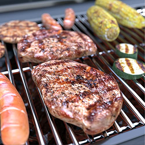 17.5" Stainless Steel 7639 Cooking Grates for Weber Spirit 300 Series (17.5"D x 23.8"W)