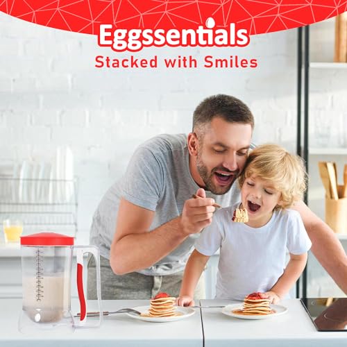 Pancake Batter Dispenser (Red / 4 Cup Capacity)