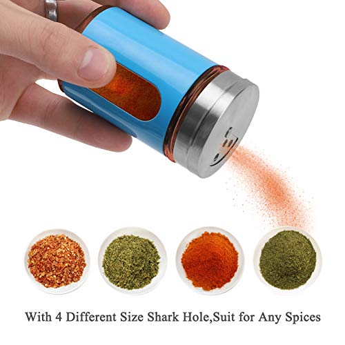 2pcs Salt and Pepper Shakers (Blue)